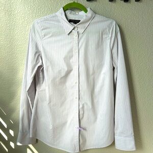 Banana Republic Riley Tailored Fit Size 10 Tall Button Down